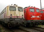 182 001-8 und 141 366-5 , im DB Museum Koblenz im August 09