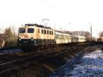 141 351-7 mit Ems-Leihe-Express RE 60 24008 Hannover-Bad Bentheim auf Bahnhof Hrstel am 23-01-2000.