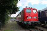 Auf dem Auengelnde des DB Museum Koblenz-Ltzel stand auch 141 366-5 beim Sommerfest 2013. (08.06.2013)