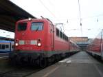 141 401 mit RB in Kassel Hbf hier von der anderen Seite.