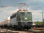 141 228 von der DME Darmstadt sonnt sich bei den Bahnwelt-Tagen am 01.06.2014 in Darmstadt-Kranichstein.