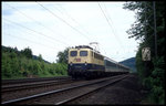 141310 mit RB in Richtung Löhne am 25.5.1997 um 13.10 Uhr bei Porta Westfalica.