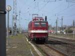 Am 14.04.2012 kam 142 110 Lz durch Stendal und fuhr in Richtung Magdeburg.
