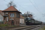 Köthen Bahnhofsfest zum Abschied des Alten Bahnhofs - 242 001-6 von Calbe-Ost nach Köthen in Wulfen am Bahnübergang 02.03.2019