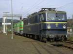 BR 142 (DR) , WAB 51 und 58 in Altenbeken.(20.04.2008)