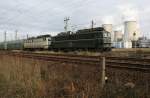 142 157-7 von Energie Rail(D-ENRA) am 24.11.09 im Bahnhof Peitz/Ost