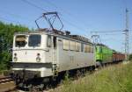 WAB 56 und WAB 59 durchfahren am 23.06.2005 der Bahnhof von Bretleben in Richtung Smmerda.