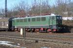 Am 17.02.2010 erreichte die E 42 151 den Bahnhof Laufach.