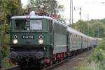 Die E42 151 zieht den nchsten Sonderzug durch Kln West am 22.10.2010