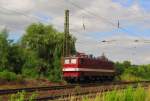 EBS 142 110-6 (91 80 6142 110-6 D-EBS) am 26.06.2012 abgestellt in Naumburg (S) Hbf.