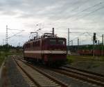 142 110 der EBS beim Rangieren am 26.06.13 in Plauen/V.