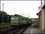 Zwei mal BR 142 in Bergen am 06.09.2013