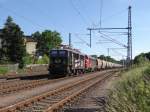 142 145-2  EBS und 227 003-1 EBS sind am 06.06.14 in Neumark/Sachs.