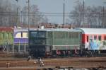  E 42 151  242 151-9 des TEV - Thüringer Eisenbahnverein Weimar im EuroMaint Rail Werk Delitzsch 08.03.2016