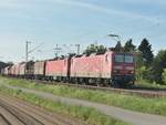 Kurze Zeit nach dem die beiden Loks 143 236-7 und 143 308-5 LZ in Richtung Osterath gefahren waren, kamen sie mit einem Güterzug aus dieser Richtung gen Neuss Weißenberg gefahren. 17.5.2017
