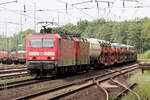 143 857-1 mit 143 283-0 durchfahren Duisburg-Entenfang 8.6.2017