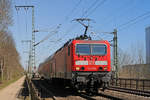 143 076 bei Mainz-Gustavsburg am 06.04.2018