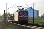 143 276-4 fährt mit einem leeren Autozug von Peine kommend in Richtung Braunschweig.

Sonnenberg 21.04.2023