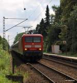 143 557-7 bei der Einfahrt in Prisdorf am 6.07.09 mit RB 21116 nach Itzehohe.