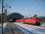 143 865 fhrt mit S1 aus dem Dresdner Hbf in Richtung Pirna.
20.12.2009