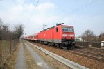 143 588 am 14.03.11 mit RE 18407 aus Cottbus Dresden-Stetzsch