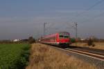 143 614-6 mit der S11 nach Bergisch-Gladbach in Neuss-Allerheiligen am 28.10.2011