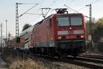 143 366-3 mit Dostos durch Bonn-Beuel - 06.03.2013