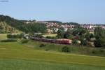 Eine Baureihe 143 trifft mit der RB 19285 (Geislingen-Ulm) auf eine Baureihe 401 als ICE 592 (Mnchen-Berlin).