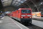 143 120-4 mit RB nach Lutherstadt Wittenberg über Dessau in Leipzig Hbf am 04.10.2014