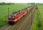 143 898 mit Gdg 59903 (Recklinghausen Sd–Oppendorf) am 31.05.1996 zwischen Jesteburg und Maschen Rbf