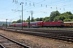 Mit einer RB27 (Koblenz Hbf - Köln Hbf) fuhr am 14.06.2015 die 143 661 durch Koblenz Lützel gen Rechte Rheinseite.