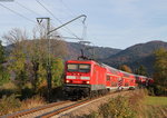 143 350-7 und 143 050-3 mit der RB 17274 (Seebrugg-Freiburg(Brsg)Hbf) bei Himmelreich 1.11.16