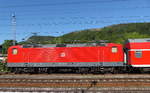 DB 143 012 mit dem RE 4880  Saale-Express  nach Halle (S) Hbf, am 22.07.2020 in der Abstellung in Jena-Göschwitz.