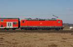 143 637-7 schiebt RB 15720 Aschaffenburg Hbf - Wiesbaden Hbf bei Hergershausen.