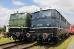 E50 091 und E10 121 am 20. Mai 2023 im DB Museum Koblenz 