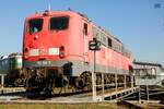 150 186-5 DB auf der Drehscheibe im DB Museum Koblenz, September 2024.