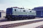 1974 August - München, Bw Berg am Laim - 150 184 erstrahlte damals noch in glänzendem grünen Lack.