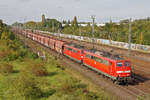 Lokomotive 151 022-1 und Schwesterlok am 21.09.2017
mit Ganzzug in Porz am Rhein.