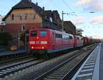 151 155-9 in Doppeltraktion mit 151 068-4 und gemischtem Güterzug in Fahrtrichtung Süden. Aufgenommen in Eichenberg am 10.01.2016.