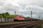 151 002 am 22. Mai 2024 kurz vor dem Bahnhof Frechen-Königsdorf