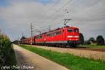 151 022-1 + 151 012-2 mit einem 5.000t Erzzug nach Linz-Stahlwerke bei bestem Sonnenschein,Pasching (sterreichurlaub 18.08.09)