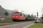 DB Railion 151 021-3 in Leutesdorf am 17.3.2012 