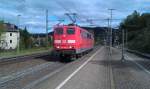 151 035 als Tfzf am 13.05.2012 in Ludwigsstadt nach Probstzella. 
