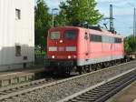 Und hier ein Richtiges Kraftpaket. 151 085-8 am 14.08.2012 mit einem KLV Zug aus Haltingen. Hier ist sie in Mllheim (Baden).