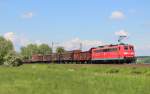 Am 28.Mai 2013 war 151 100 mit EK 53791 Hannover-Linden Gbf->Gttingen Gbf bei Elze(Han) auf dem Weg Richtung Sden.