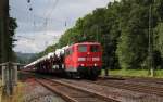 DB 151057 durchfhrt hier am 27.6.2013 gerade den Bahnhof Natrup Hagen
Osnabrck. Der lange Zug ist eine Neuwagenlieferung von Audi aus Neckarsulm.