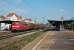 151 067 mit einem gem.GZ in Richtung Kornwestheim auf der KBS 750.Bild entstand in Esslingen am Neckar am 9.7.2013.