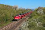 Am 18.4.2015 hatten wegen der umgeleiteten ICEs nicht viele Güterzüge Platz.