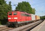 151 102 mit KT 50330 (Burghausen Wackerwerk–Maschen Rbf) am 21.05.2014 in Batzhausen