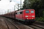 Am 13.08.2014 fuhr 151 139-3 mit einem leeren Kohle-/Erzzug durch Hamburg Harburg gen Hansaport.